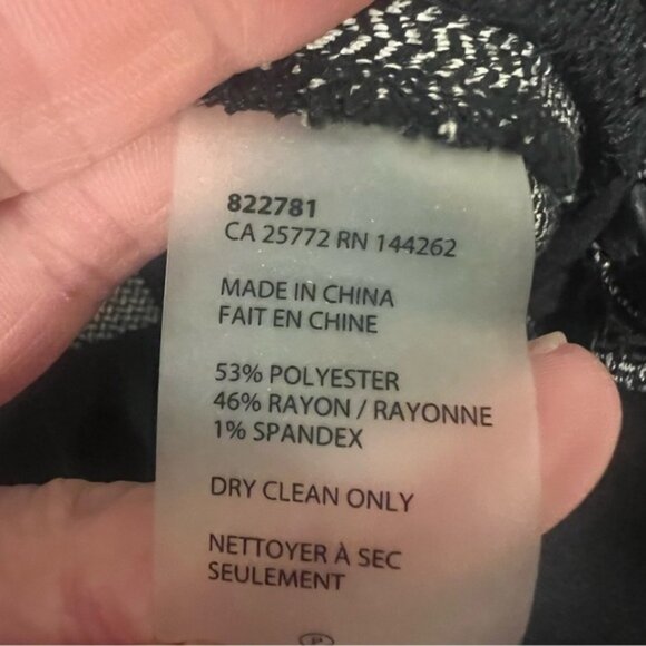 DEX THE SUIT SHOP Chic Ankle Pants - Black and Gray - Women's Size Small - Picture 7 of 8